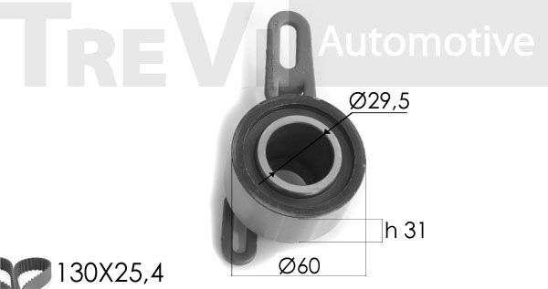 TREVI AUTOMOTIVE Комплект ремня ГРМ KD1123